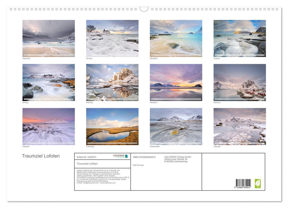 Traumziel Lofoten (CALVENDO Wandkalender 2027)