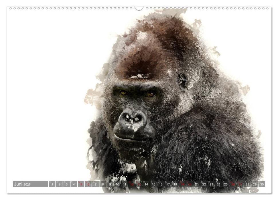 Tierportraits - Fine Art (CALVENDO Premium Wandkalender 2027)
