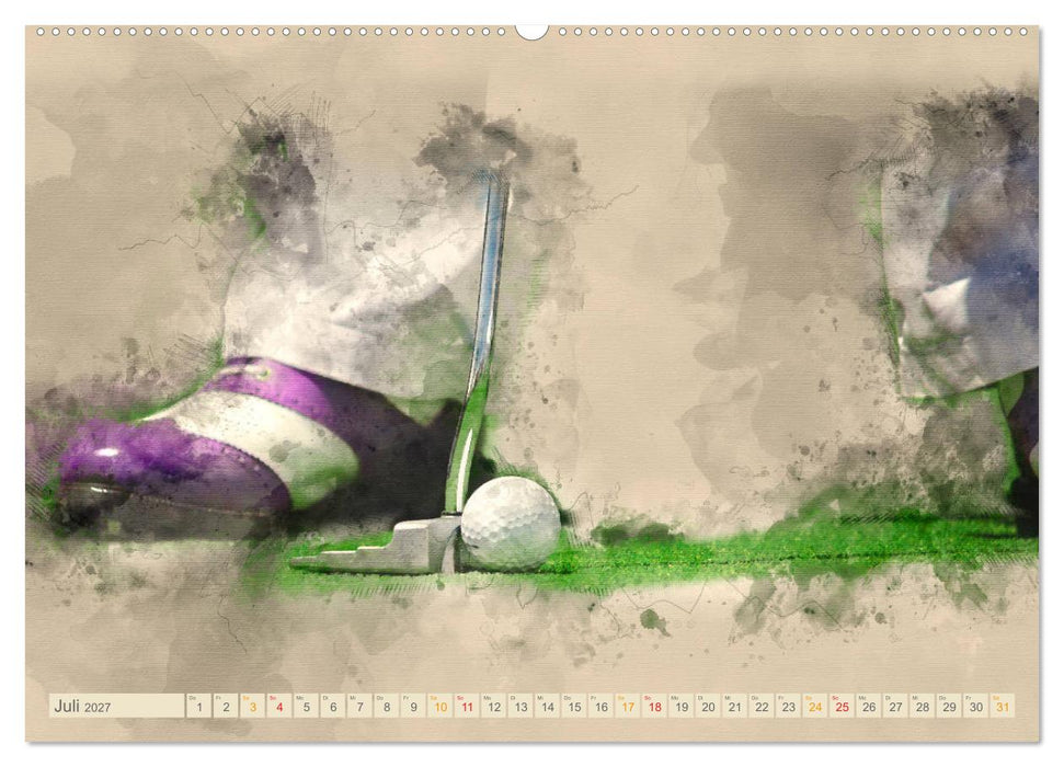 Ich liebe Golf (CALVENDO Premium Wandkalender 2027)