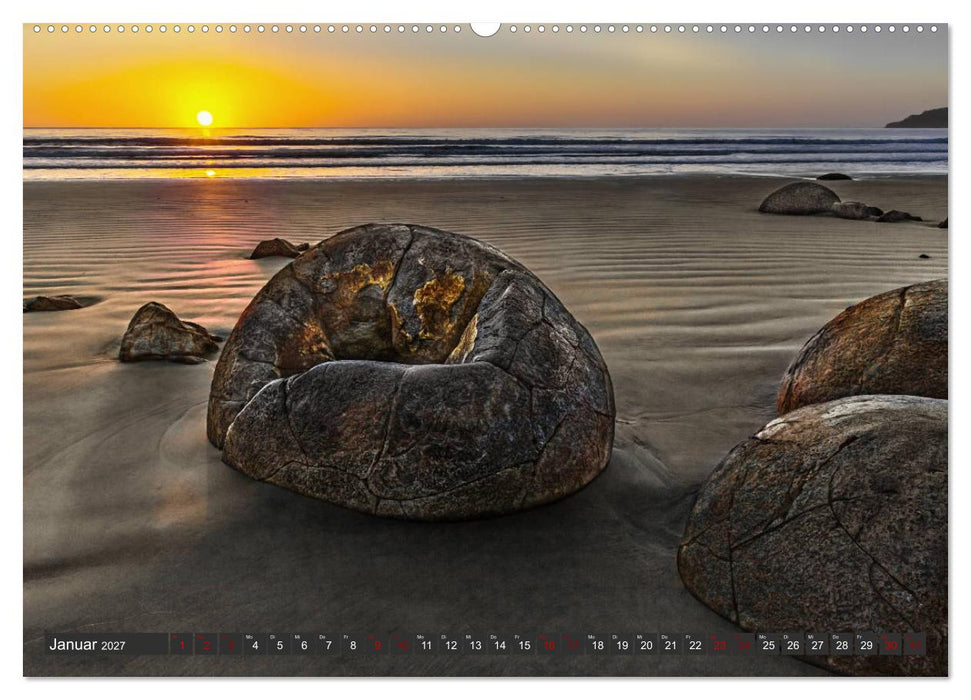 Trauminseln Neuseeland (CALVENDO Premium Wandkalender 2027)