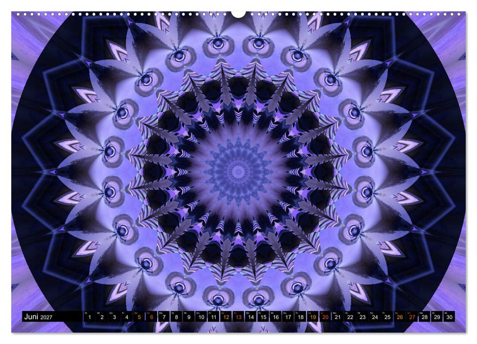 Energie - Mandalas, Spiritualität durch die Farbe Lila (CALVENDO Premium Wandkalender 2027)