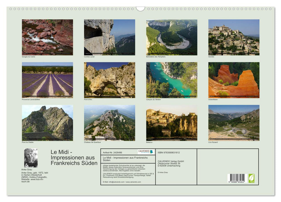 Le Midi - Impressionen aus Frankreichs Süden (CALVENDO Wandkalender 2027)