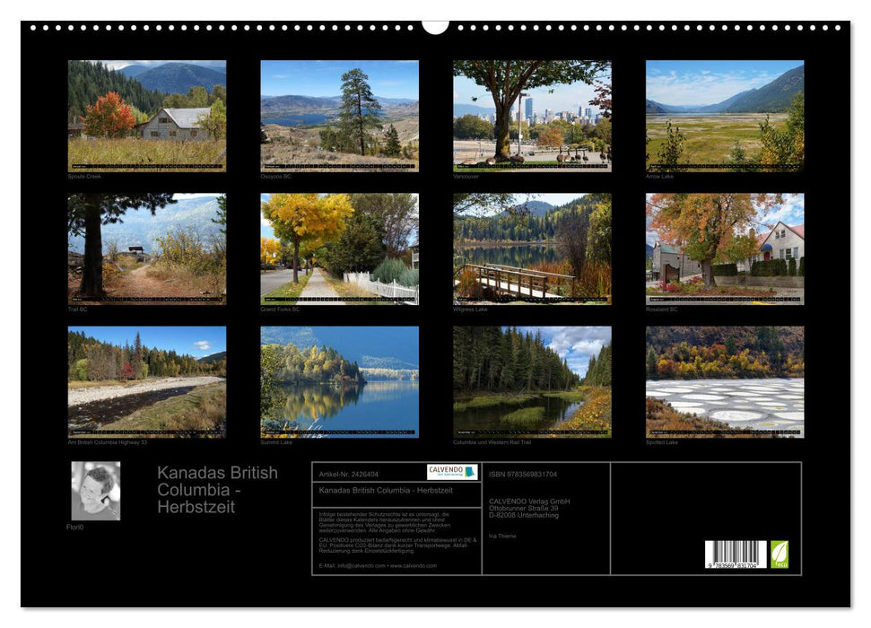 Kanadas British Columbia - Herbstzeit (CALVENDO Wandkalender 2027)