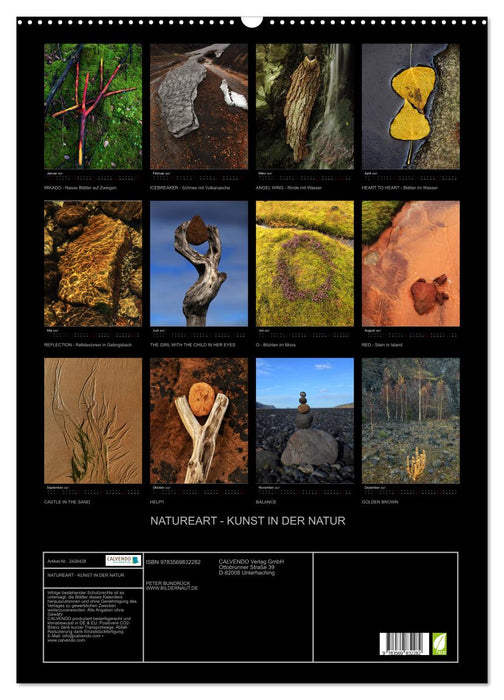 NATUREART - KUNST IN DER NATUR (CALVENDO Wandkalender 2027)