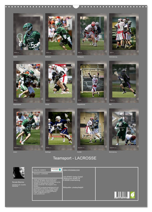 Teamsport - LACROSSE (CALVENDO Wandkalender 2027)