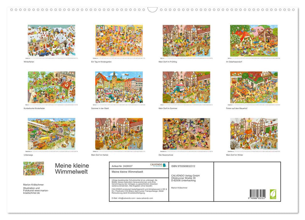 Meine kleine Wimmelwelt (CALVENDO Wandkalender 2027)