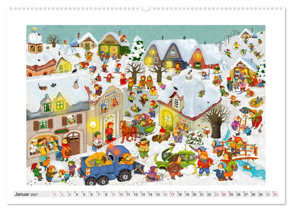 Meine kleine Wimmelwelt (CALVENDO Wandkalender 2027)