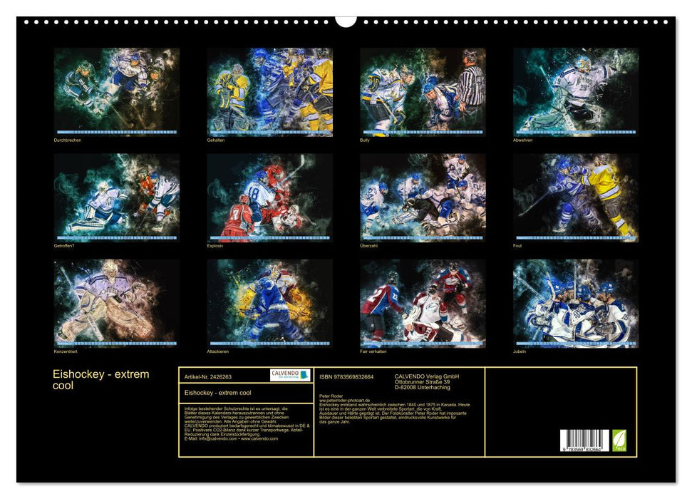 Eishockey - extrem cool (CALVENDO Wandkalender 2027)