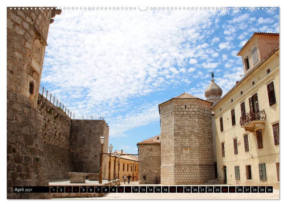 Kroatische Adria - Von Opatija bis Krk (CALVENDO Wandkalender 2027)