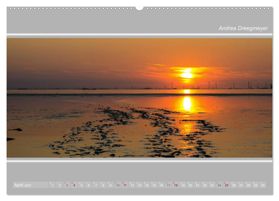 Krummhörn im Panorama-Format (CALVENDO Wandkalender 2027)