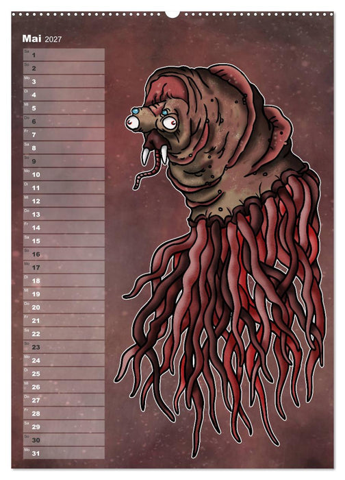 Bestiarium Vladi Krafft (CALVENDO Premium Wandkalender 2027)