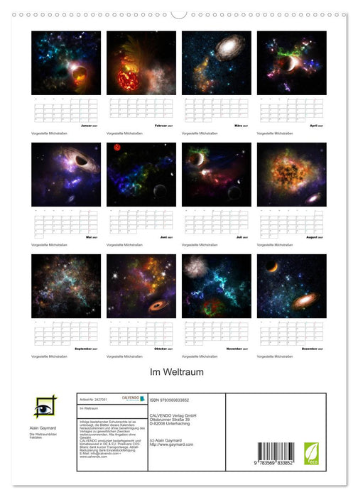 Im Weltraum (CALVENDO Premium Wandkalender 2027)