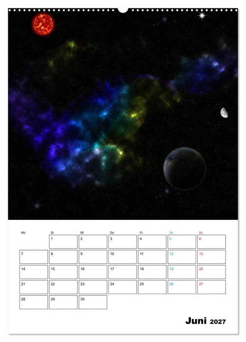 Im Weltraum (CALVENDO Premium Wandkalender 2027)