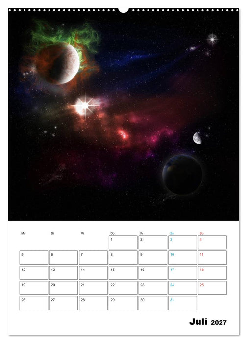 Im Weltraum (CALVENDO Premium Wandkalender 2027)