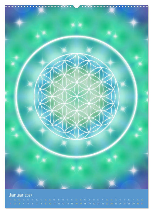 Blume des Lebens - Harmonie durch Symbolkraft (CALVENDO Wandkalender 2027)