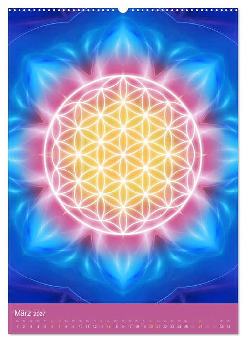 Blume des Lebens - Harmonie durch Symbolkraft (CALVENDO Wandkalender 2027)