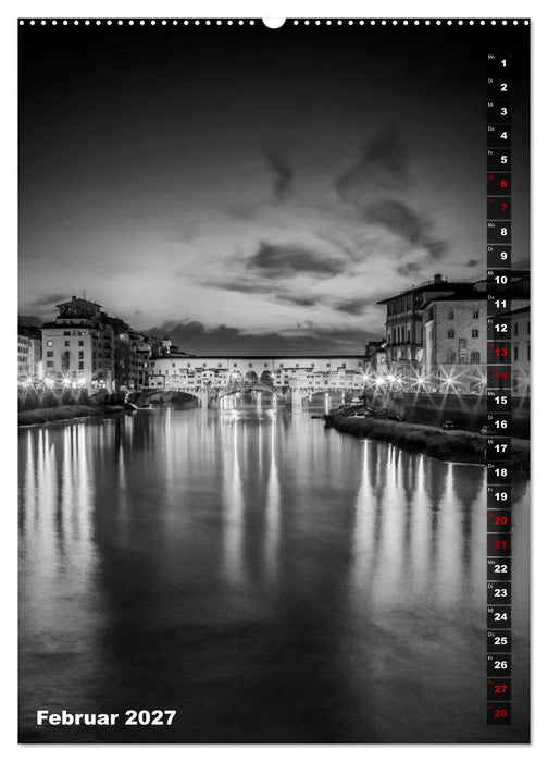 FLORENZ SCHWARZWEIß (CALVENDO Wandkalender 2027)