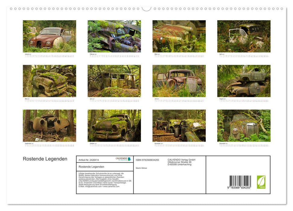 Rostende Legenden (CALVENDO Premium Wandkalender 2027)