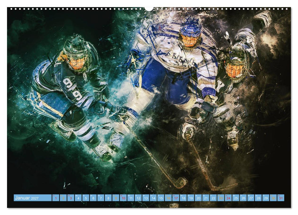 Eishockey - extrem cool (CALVENDO Premium Wandkalender 2027)