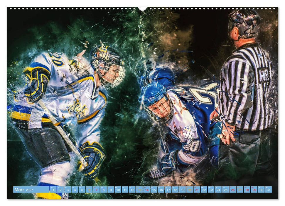Eishockey - extrem cool (CALVENDO Premium Wandkalender 2027)