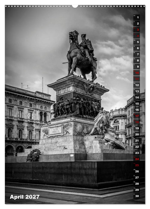 MAILAND SCHWARZWEIß (CALVENDO Premium Wandkalender 2027)