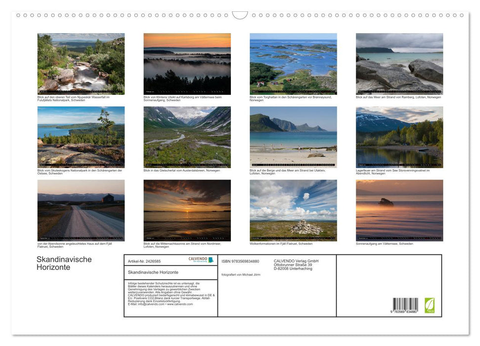Skandinavische Horizonte (CALVENDO Wandkalender 2027)