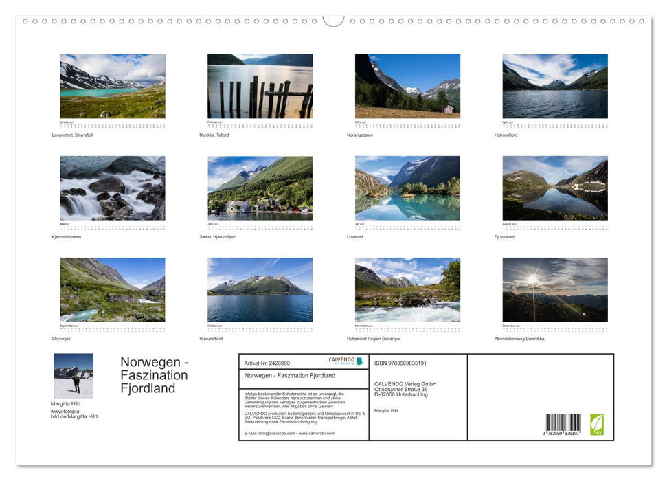 Norwegen - Faszination Fjordland (CALVENDO Wandkalender 2027)