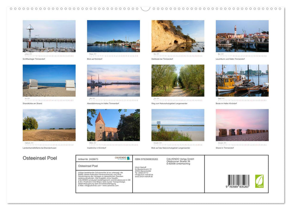 Osteeinsel Poel (CALVENDO Premium Wandkalender 2027)