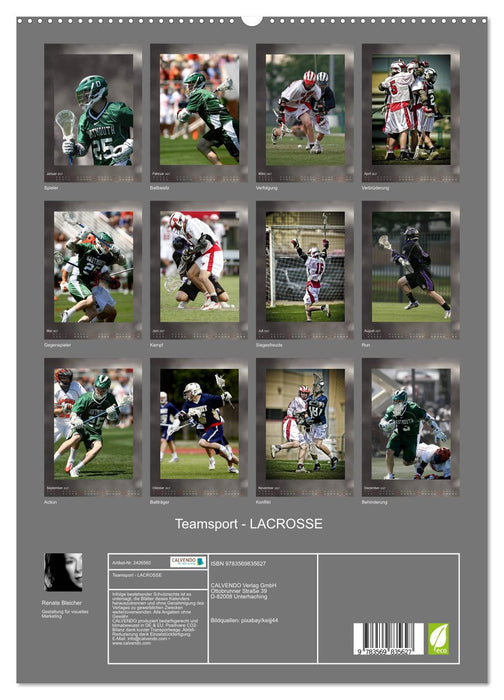 Teamsport - LACROSSE (CALVENDO Premium Wandkalender 2027)