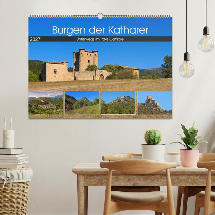 Burgen der Katharer - Unterwegs im Pays Cathare (CALVENDO Wandkalender 2027)