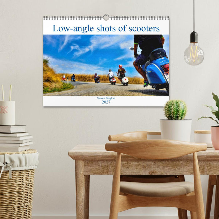 Low-angle shots of scooters (CALVENDO Monthly Calendar 2027)