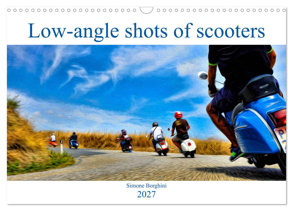 Low-angle shots of scooters (CALVENDO Monthly Calendar 2027)