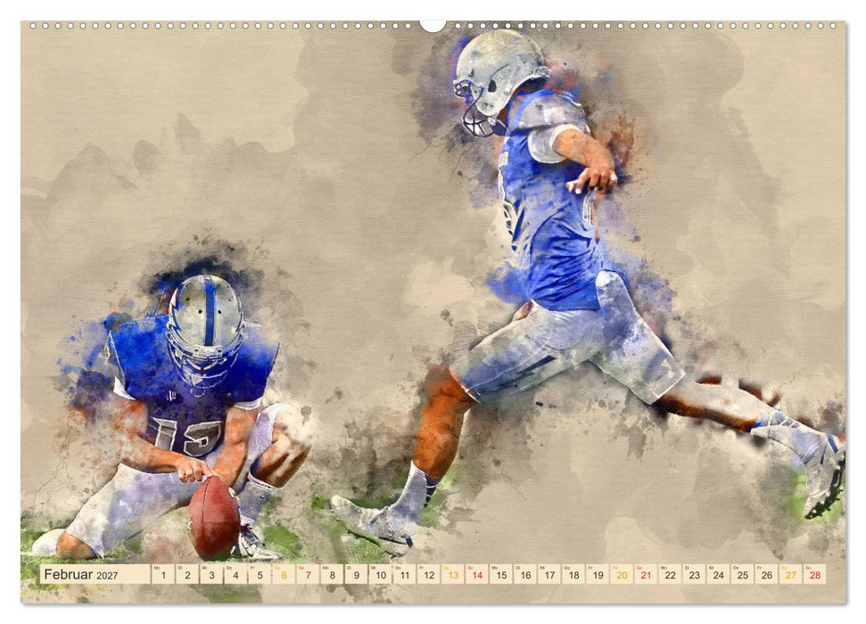 American Football - einfach cool (CALVENDO Premium Wandkalender 2027)