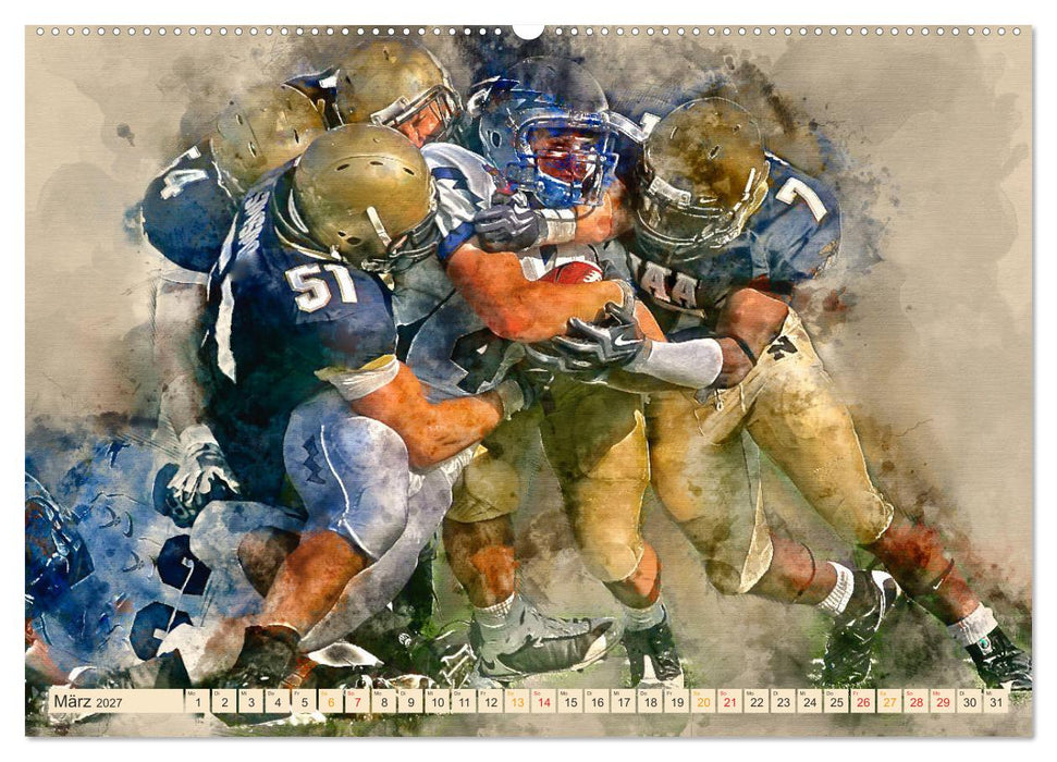 American Football - einfach cool (CALVENDO Premium Wandkalender 2027)