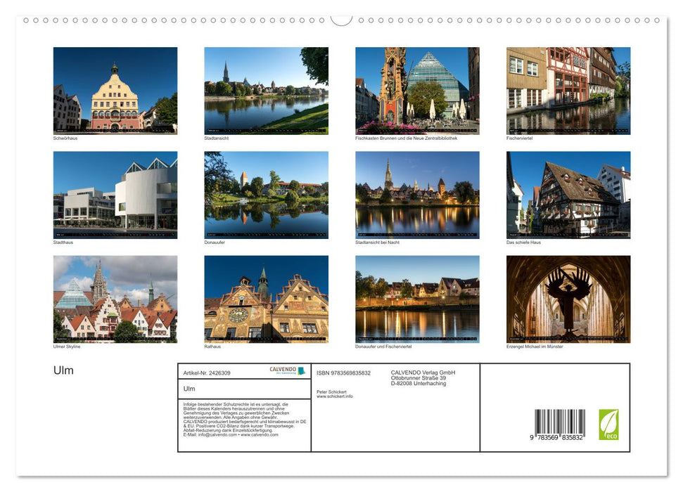 Ulm (CALVENDO Premium Wandkalender 2027)