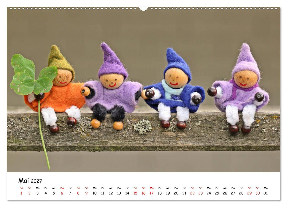 Die Abenteuer der vier kleinen Wichtel (CALVENDO Wandkalender 2027)