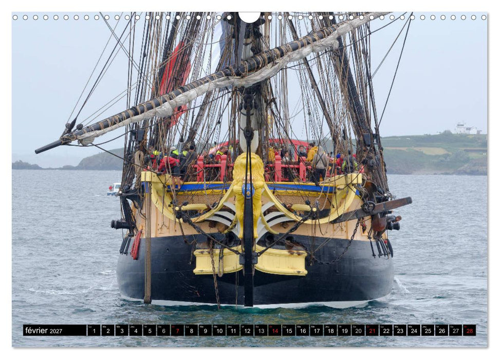 L'Hermione à Saint-Malo (CALVENDO Calendrier mensuel 2027)