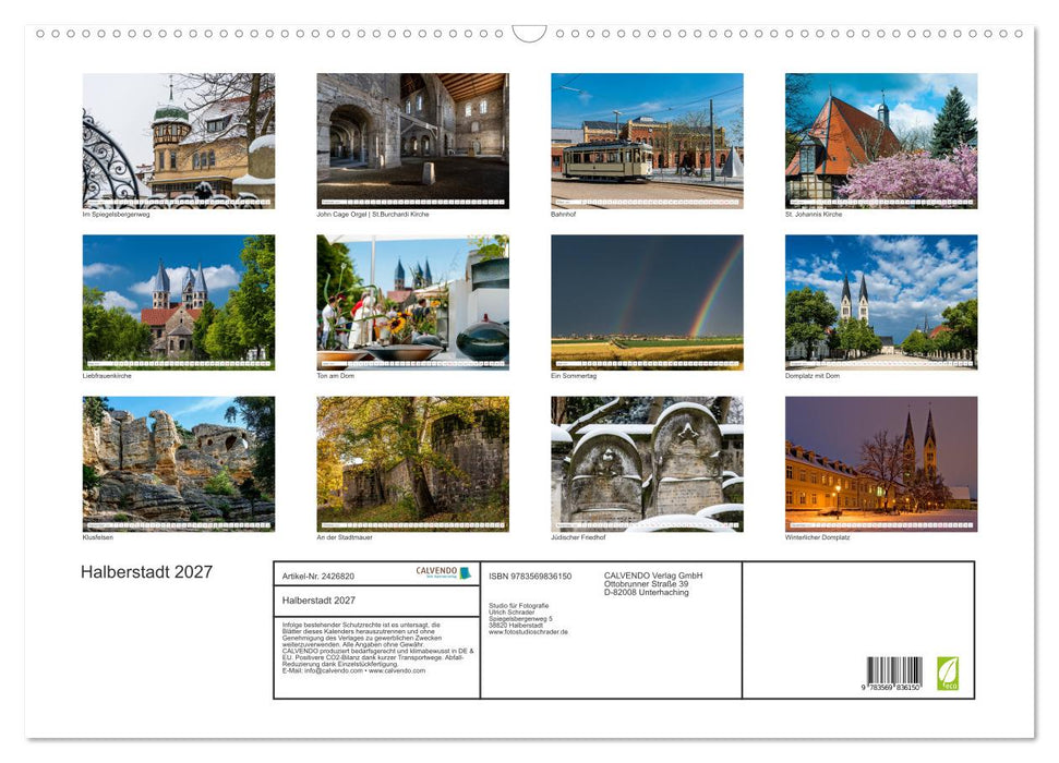 Halberstadt 2027 (CALVENDO Wandkalender 2027)