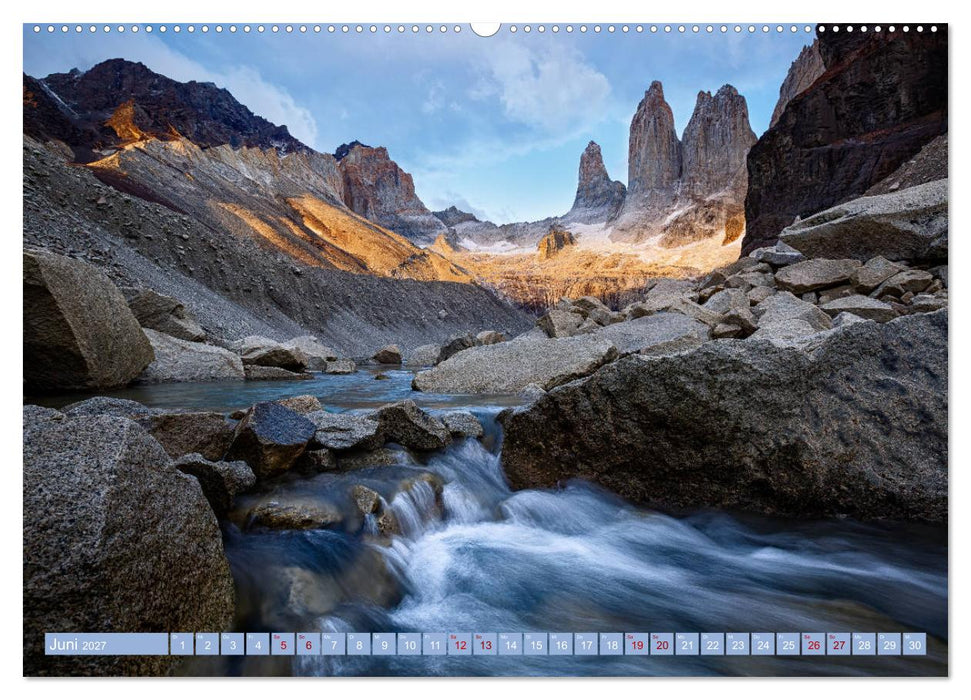 Patagonien: Einzigartige Landschaft am Ende der Welt (CALVENDO Premium Wandkalender 2027)
