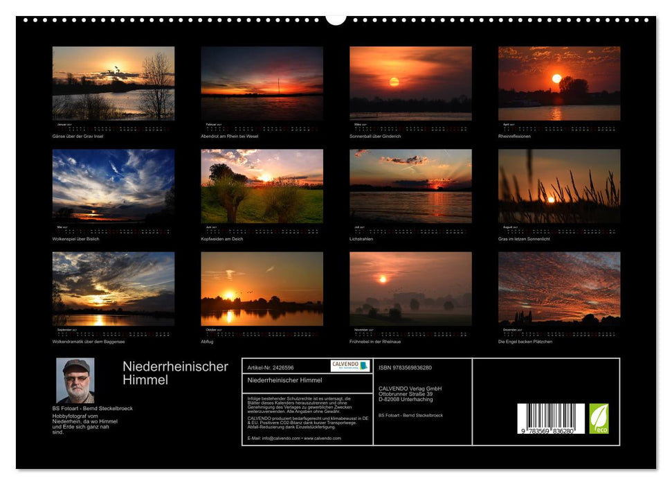 Niederrheinischer Himmel (CALVENDO Premium Wandkalender 2027)