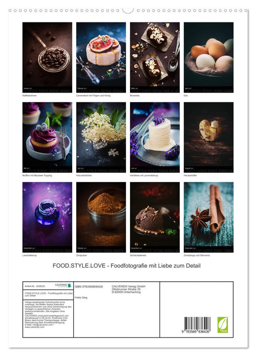 FOOD.STYLE.LOVE - Foodfotografie mit Liebe zum Detail (CALVENDO Premium Wandkalender 2027)
