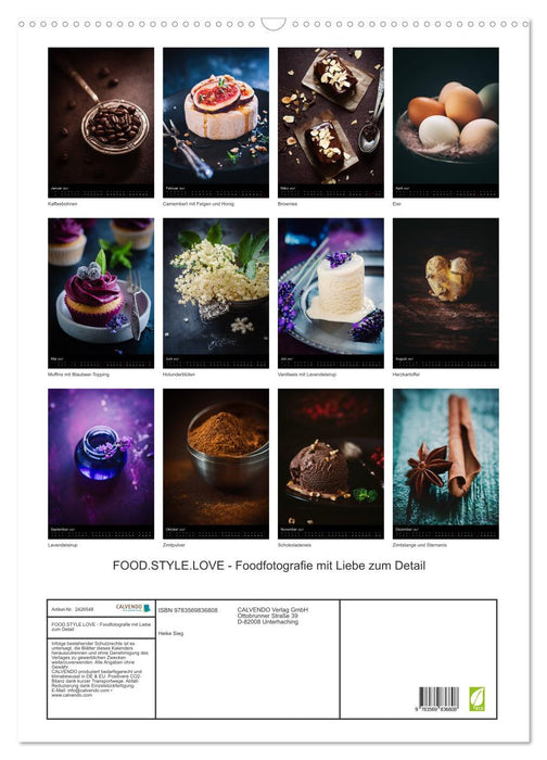 FOOD.STYLE.LOVE - Foodfotografie mit Liebe zum Detail (CALVENDO Wandkalender 2027)