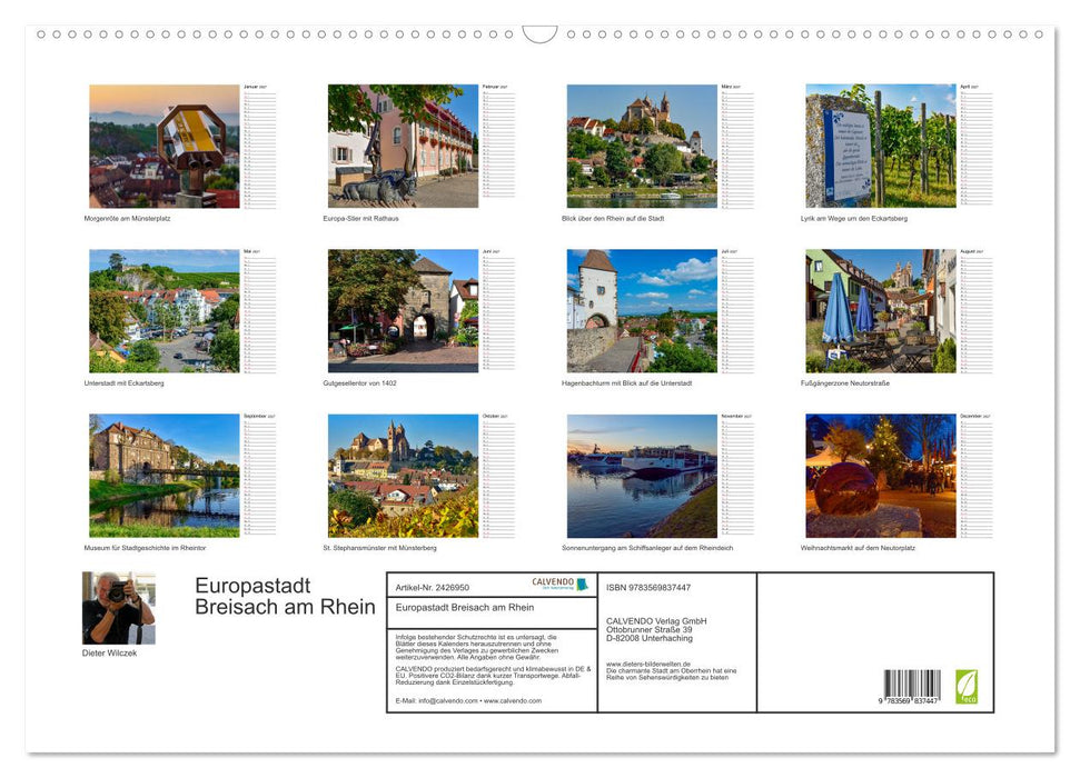 Europastadt Breisach am Rhein (CALVENDO Wandkalender 2027)