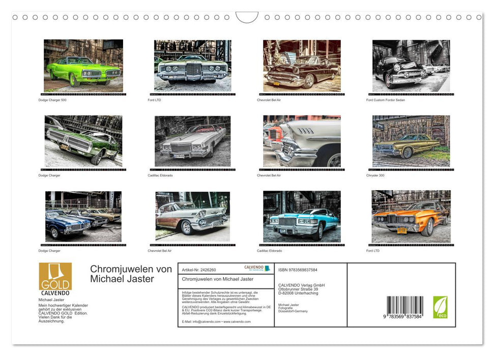 Chromjuwelen von Michael Jaster (CALVENDO Wandkalender 2027)