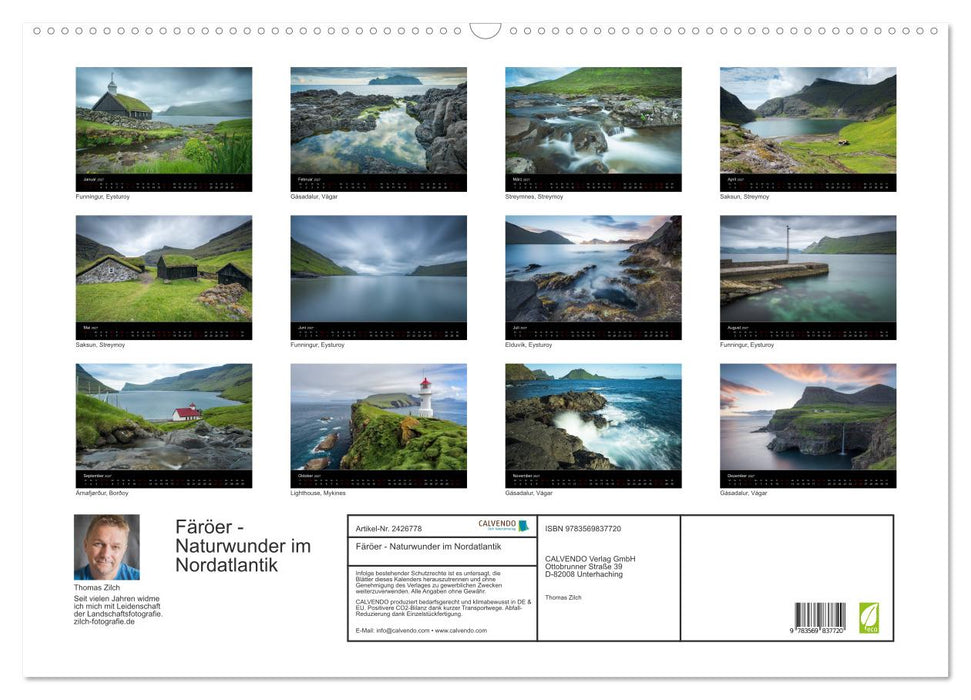 Färöer - Naturwunder im Nordatlantik (CALVENDO Wandkalender 2027)