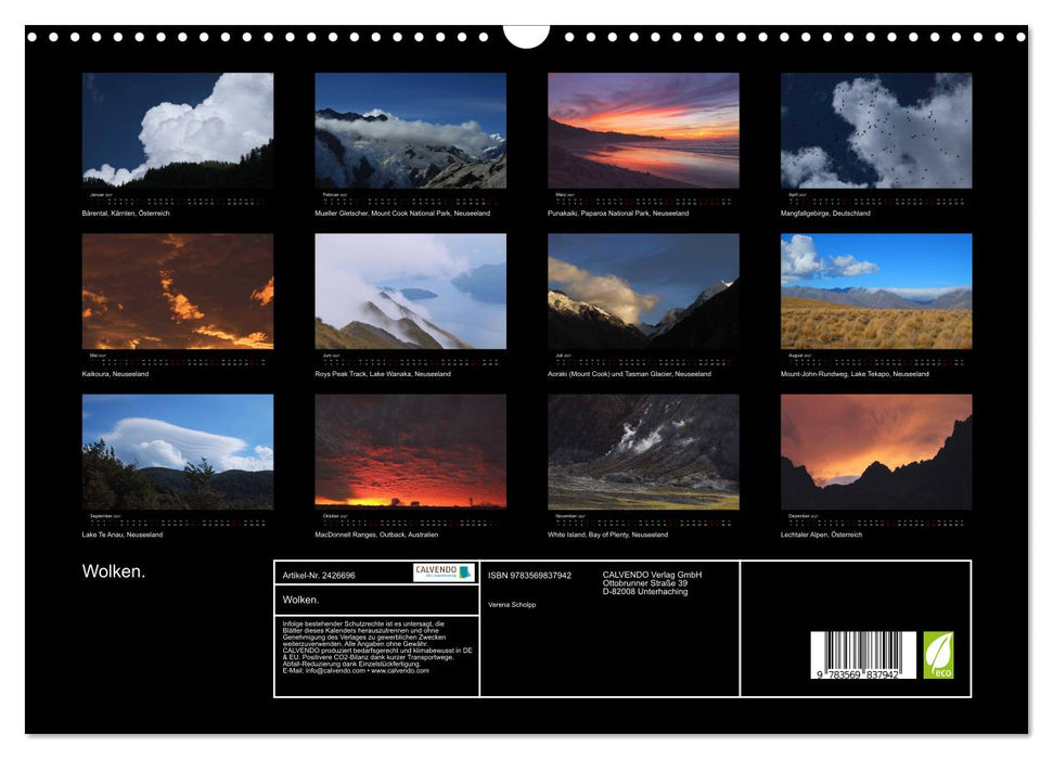 Wolken. (CALVENDO Wandkalender 2027)