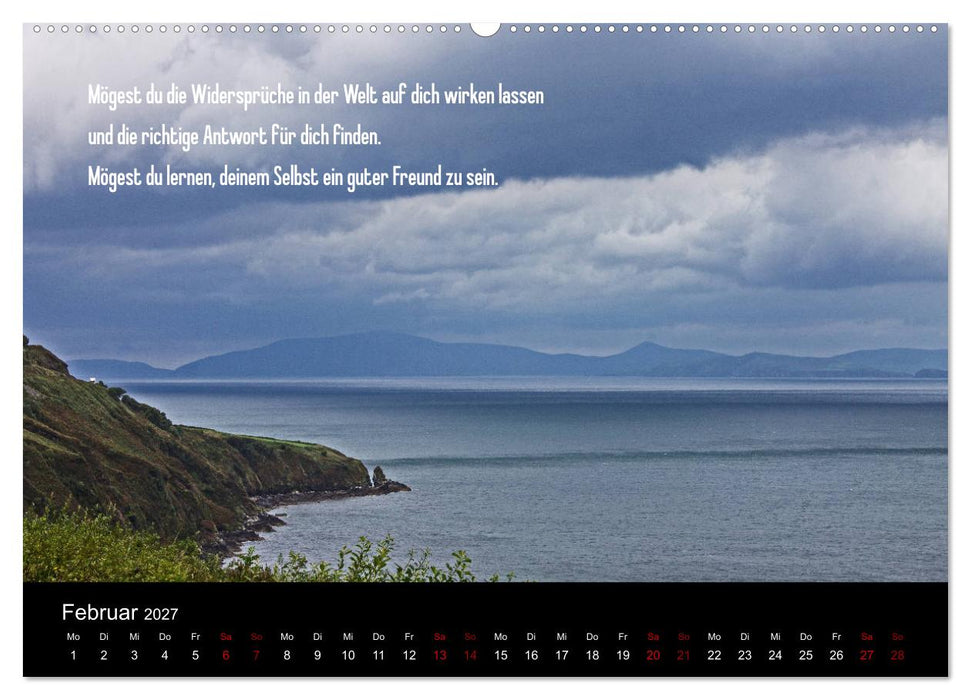 Irland - Irische Segenswünsche (CALVENDO Premium Wandkalender 2027)