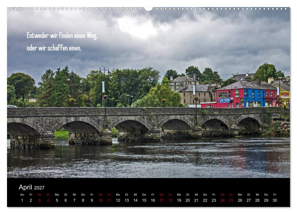 Irland - Irische Segenswünsche (CALVENDO Premium Wandkalender 2027)
