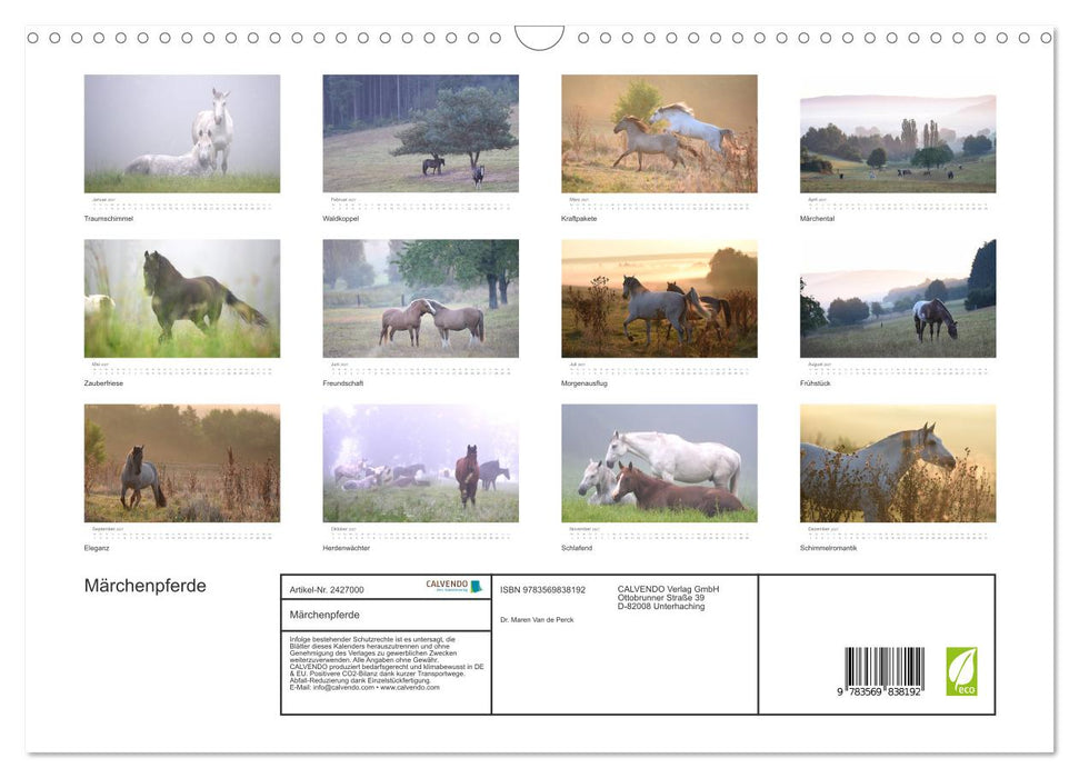 Märchenpferde (CALVENDO Wandkalender 2027)