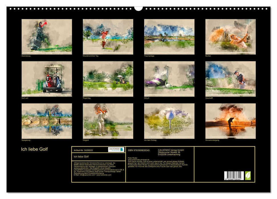 Ich liebe Golf (CALVENDO Wandkalender 2027)